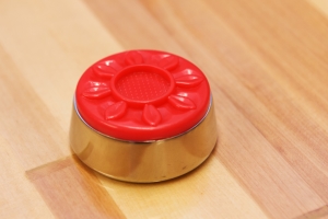 Medium shuffleboard puck stein farge rød
